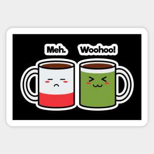 Coffee Friends | Charging | Battery | Cute Kawaii | Black Magnet